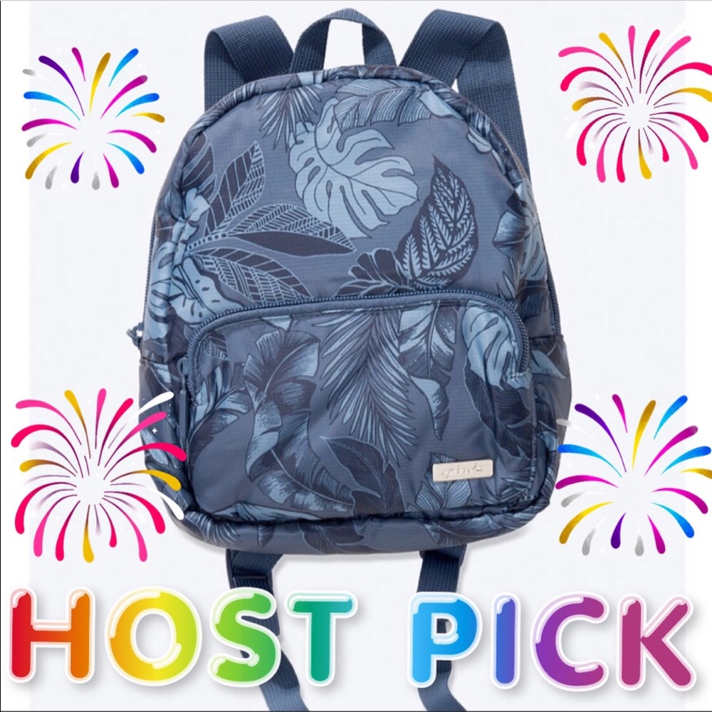 NWT Victoria's Secret Ripstop Mini Backpack blue